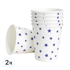 피플스파티 파티컵 240ml 스타 18P, 블루, 2개, 18개