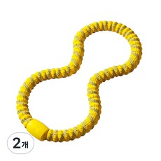SOLEV 스프링 훌라후프 뱃살 훌라후프 복부 다이어트 운동기구, 노란색, 2개, 1.5kg