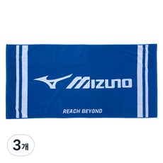 미즈노 대형 자카드 빅로고 스포츠 타올 33YZ220122, 3개