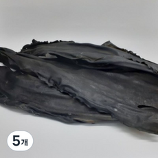 [산지직송] 두꺼운 명품 경상도 돌다시마 무라벨 통건조 100% 국산 다시마 육수용, 400g, 5개