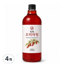 일품 오미자청 오미자원액 오미자차 오미자엑기스, 4개, 1개입, 1000L
