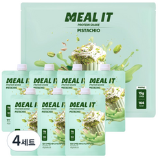 밀잇 식단관리 포켓형 단백질 쉐이크 피스타치오맛, 280g, 4세트
