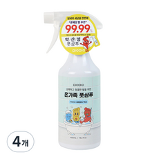 비오비오 발냄새 약산성 항균 온가족 풋샴푸 그린티향, 450ml, 4개, 1개입