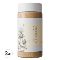 [국산 100%] 비이츠 홍화씨 가루, 3개, 200g