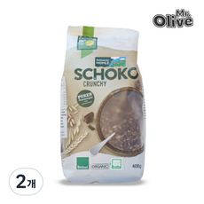 볼제너뮬러 유기농 초코크런치 400g 시리얼, 2개