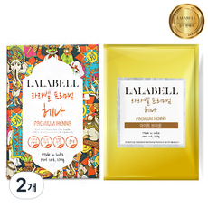 라라벨 천연헤나 가루 염색약, 라이트브라운, 2개