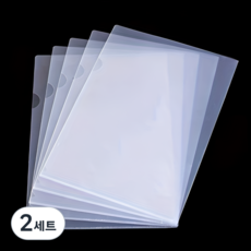 깔끔한 정리 생활방수 A4 L홀더 투명화일 30개입, 2세트, 투명색