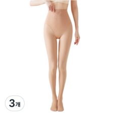 바스나 몸매보정 uv차단 프리미업 여성스타킹, 3개, 스킨색 3개, 스킨색