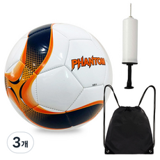 스포츠트라이브 축구공 화이트, 3개, ST2Q1-5W