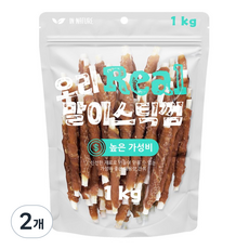 인네이처 리얼 오리말이 스틱껌, 1kg, 2개, 오리
