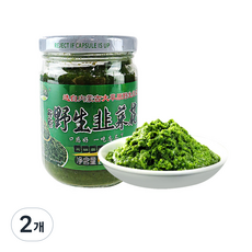 (배터짐)멍환초우웬 몽골초원 야생 염장 구채장 쥬차이화 염부추소스, 2개, 200g