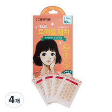 일양약품 네오덤 트러블패치 살구색, 80개입, 4개