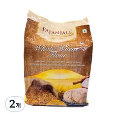 Patanjali ATTA Whole Wheat Four 통밀, 2개, 5kg