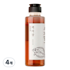 백미담 국산 어간장 백어장 가자미액젓 원액, 400g, 4개
