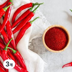 프리미엄 고춧가루 중식용 고운입자 짬뽕용 보통맛, 3개, 1kg