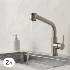 에떼르노 주방수전 싱크대수전 S-1100 무광수전 1등급수전, 2개