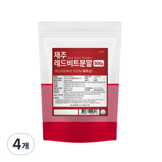 레드비트 분말 가루 제주산 100%, 4개, 500g