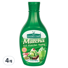골든팜 말차 토핑 시럽, 4개, 630g