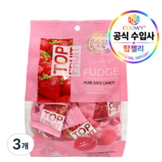 coowy 탑젤리 딸기젤리, 320g, 3개