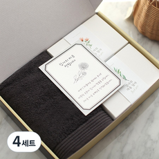조문 답례품 수건 꿀 소금 세트 고급 장례 조의 부고 49재, 4세트, 세트색상단일
