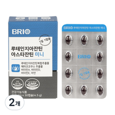 루테인 지아잔틴 아스타잔틴 / 눈 건강 비타민A 영양제 / 눈 피로도 개선 헤마토코쿠스 추출물, 2개, 30정