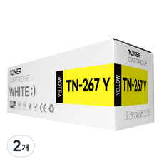 TN-267 호환 토너 HL-L3210CW MFC-L3750CDW L3551CDW, 2개, 노랑