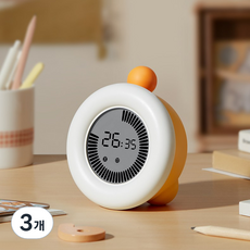 골든카프 블랙스크린 구글 뽀모도로 타이머 무소음 타임타이머, 3개, 원형