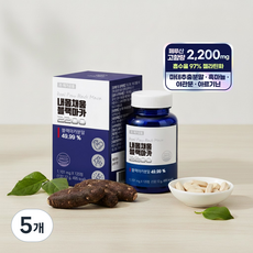 내몸채움 블랙마카 2200mg 활력 아르기닌 야관문 흑마늘 함유 고함량 페루산, 5개, 120정