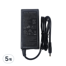 DC 24V 3.5A 전원 어댑터 5.5mm2.5mm 프리볼트 CCTV LED 3A호환, 5개, GM95-240350-F