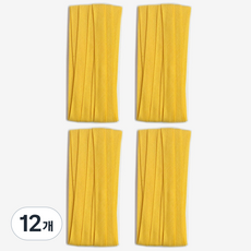 10mm 바이어스테이프 칼라바이어스 4yard, 12개, 옐로