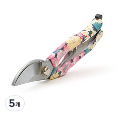 ZIO-BIZ 꽃가위 원예가위 핑크 / 원예용가위 꽃가위 분재가위 꽃꽂이가위 쪽가위 정원용품 다목적가위 원예용품, 5개