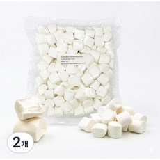 화이트 빅 마시멜로 마쉬멜로우, 1kg, 2개