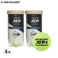던롭 테니스볼 ATP 챔피언쉽 2캔-4구 테니스공 캔볼 시합구, 던롭 ATP, 4개 던롭 ATP, 4개