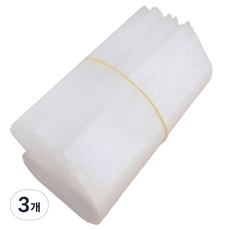 뮤페즈 골프공 두꺼운 지퍼백 비닐백 10알, 투명색 (0.08mm)(100장), 3개