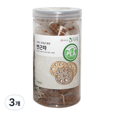 지구마을 옥수수전분 생분해필터 PLA 국내산 삼각티백 전통차 연근차, 3개, 50개입, 1g