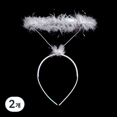 피플스파티 천사머리띠 3개입, 화이트, 2개