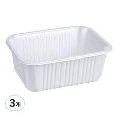 큐담 성형 실링용기 Q-19159 (19x15x9) 화이트, 3개, 80개입