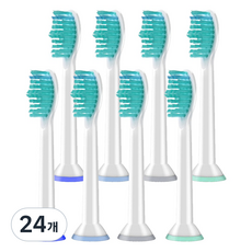 필립스 전동칫솔모 호환 리필모 2팩 8개입 플렉스케어 헬스화이트 에센스 이지클린 소닉케어, 24개, 필립스 호환모