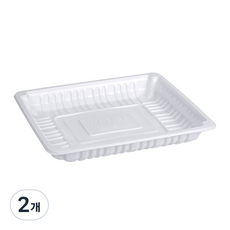 큐담 성형 실링용기 Q-23193 (23x19x3) 화이트, 2개, 100개입