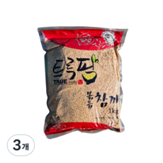 트루팜 업소용 대용량 가성비 볶음참깨, 3개, 1kg