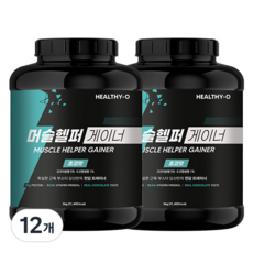 머슬헬퍼 게이너 단백질보충제 살찌는프로틴 헬시오, 3kg, 12개