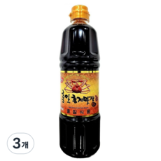 홍일점 홍게맛장소스골드 간장, 900ml, 3개