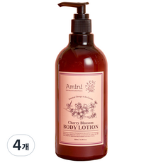 아미니 플라워 테라피 바디로션 체리블라썸, 500ml, 4개