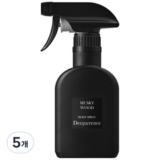 딥퍼랑스 대용량 퍼퓸 바디 스프레이 [머스키 우드], 5개, 200ml