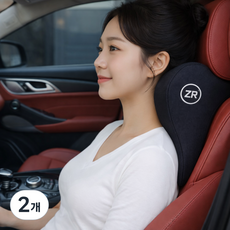 에니픽 3D입체 경추보호 메모리폼 목쿠션, 2개, 블랙