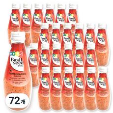 쿠스 바질시드 드링크 석류향, 72개, 290ml