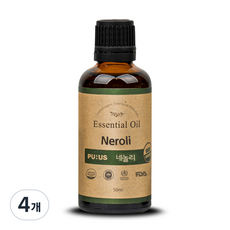 퓨어스 유기농 네롤리 에센셜오일 50ml, 4개