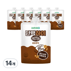 웰그린) 단백하이 초코쿠키, 14개, 40g