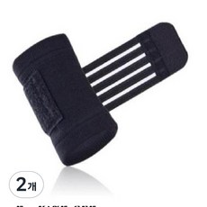 스트랩 가압 스포츠 통기성 손목밴드 손목보호대, 2개, 검정색