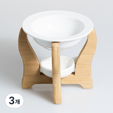 세라믹 우드 아로마 램프 오일버너 C type, 3개